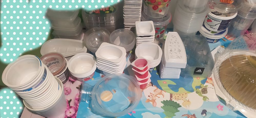 106 szt. Wytłaczanki do jajek, na 10, 20, 30 sztuk jajek+pojemniki róż