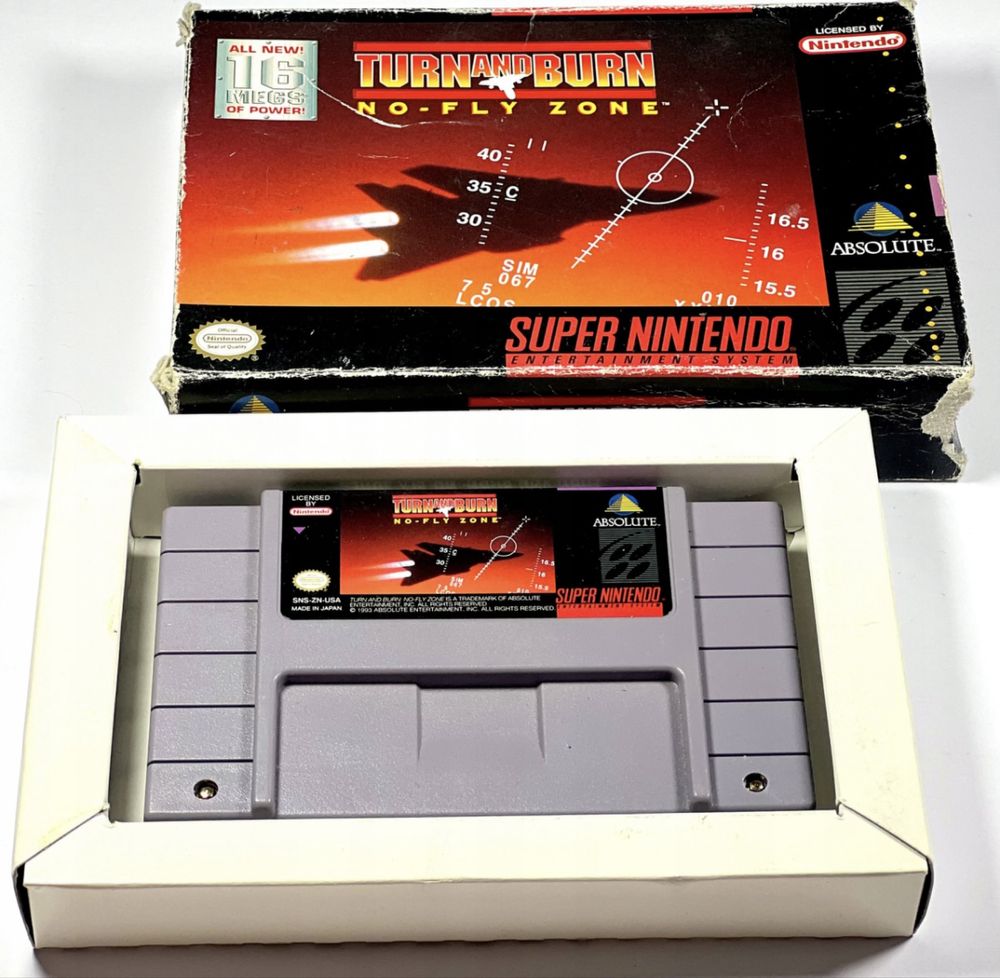 Turn And Burn Super Nintendo SNES