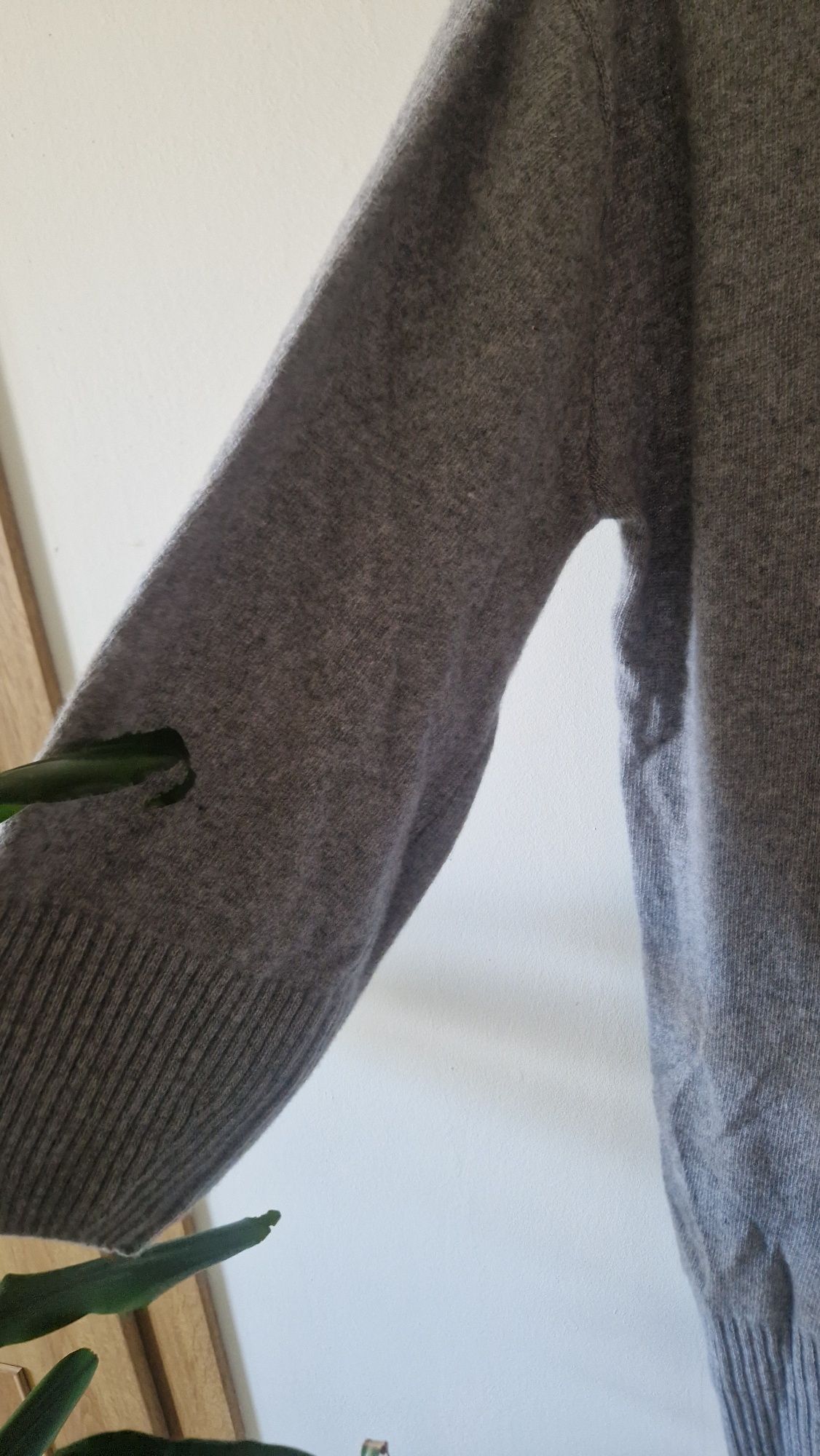 Sukienka more'moi more moi l 40 m 38 oversize merino kaszmir szara wi