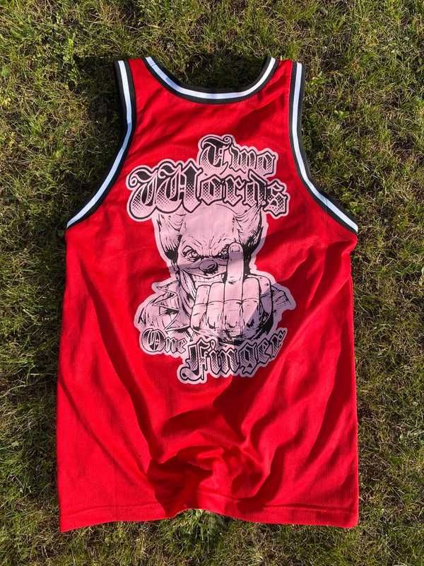 Koszulka na ramiączkach tank Urban swag red czerwony streetwear M