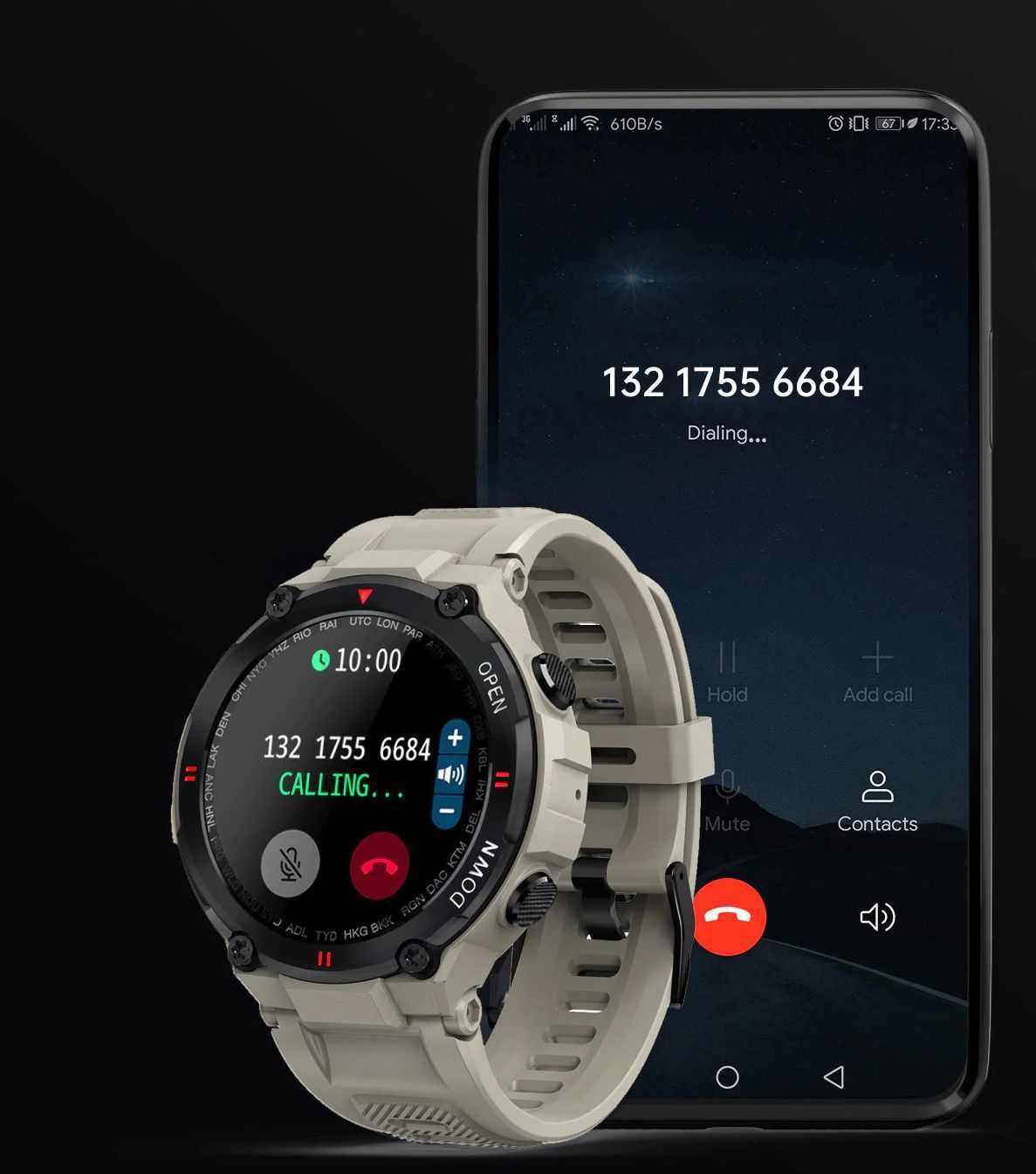 Lemfo K22 Smartwatch Puls, Gra, Kroki, Tel, SMS, NOWY !!