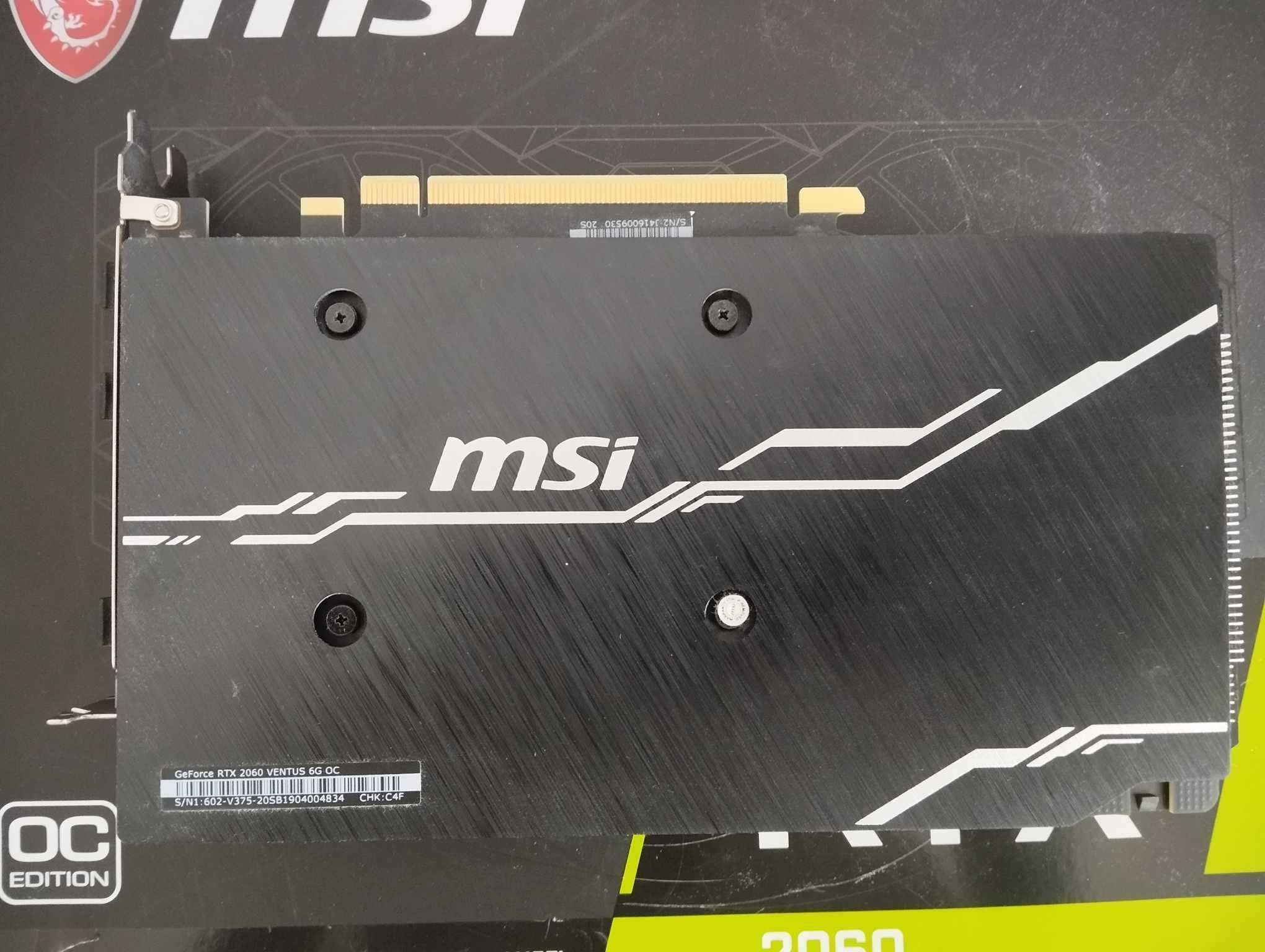 Karta graficzna MSI GeForce RTX 2060 VENTUS OC 6GB GDDR6