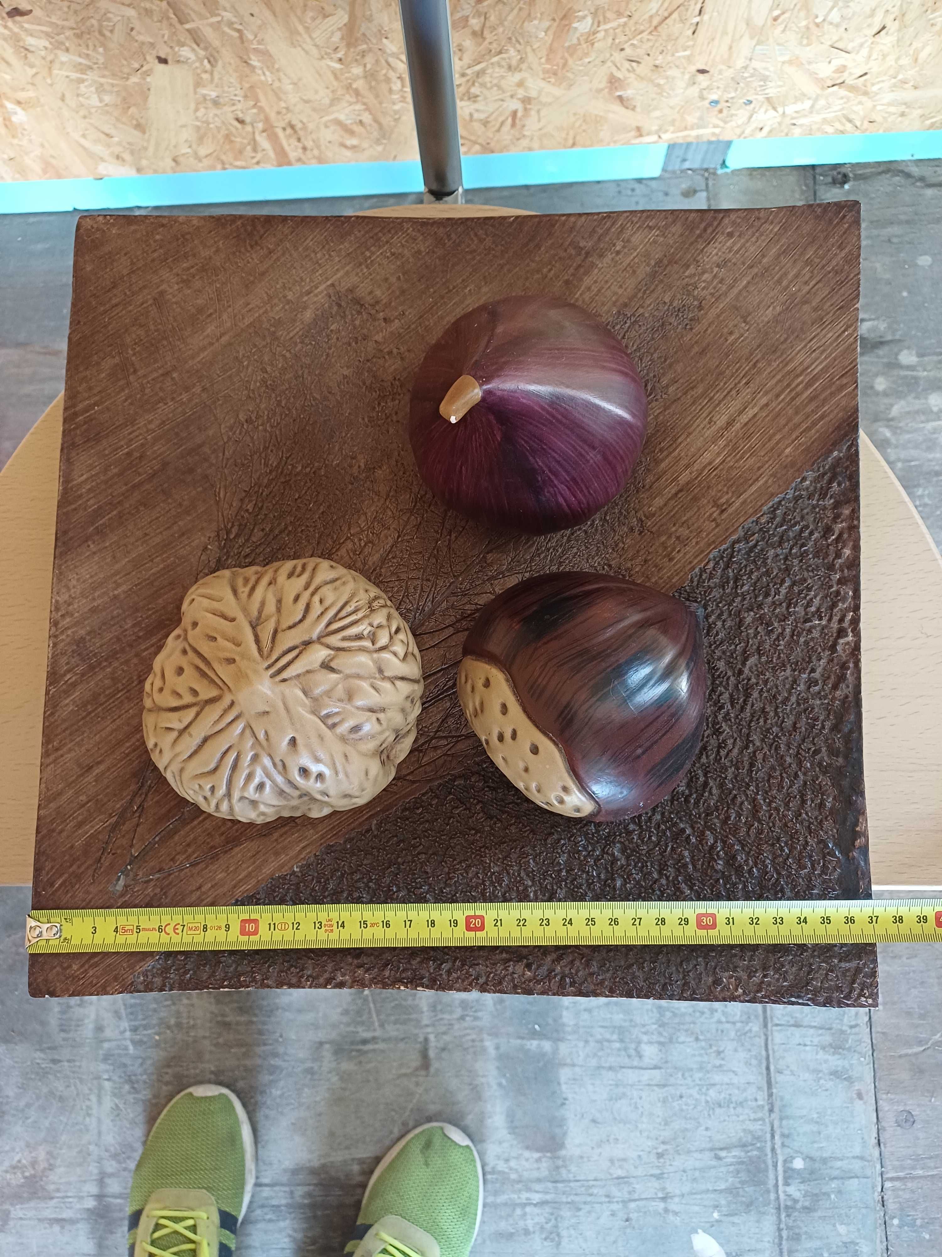 Fruteira com frutos secos decoração