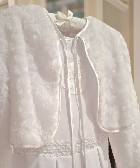 *Impressja* cudna sukienka alba komunijna bolerko torebka halka R.140