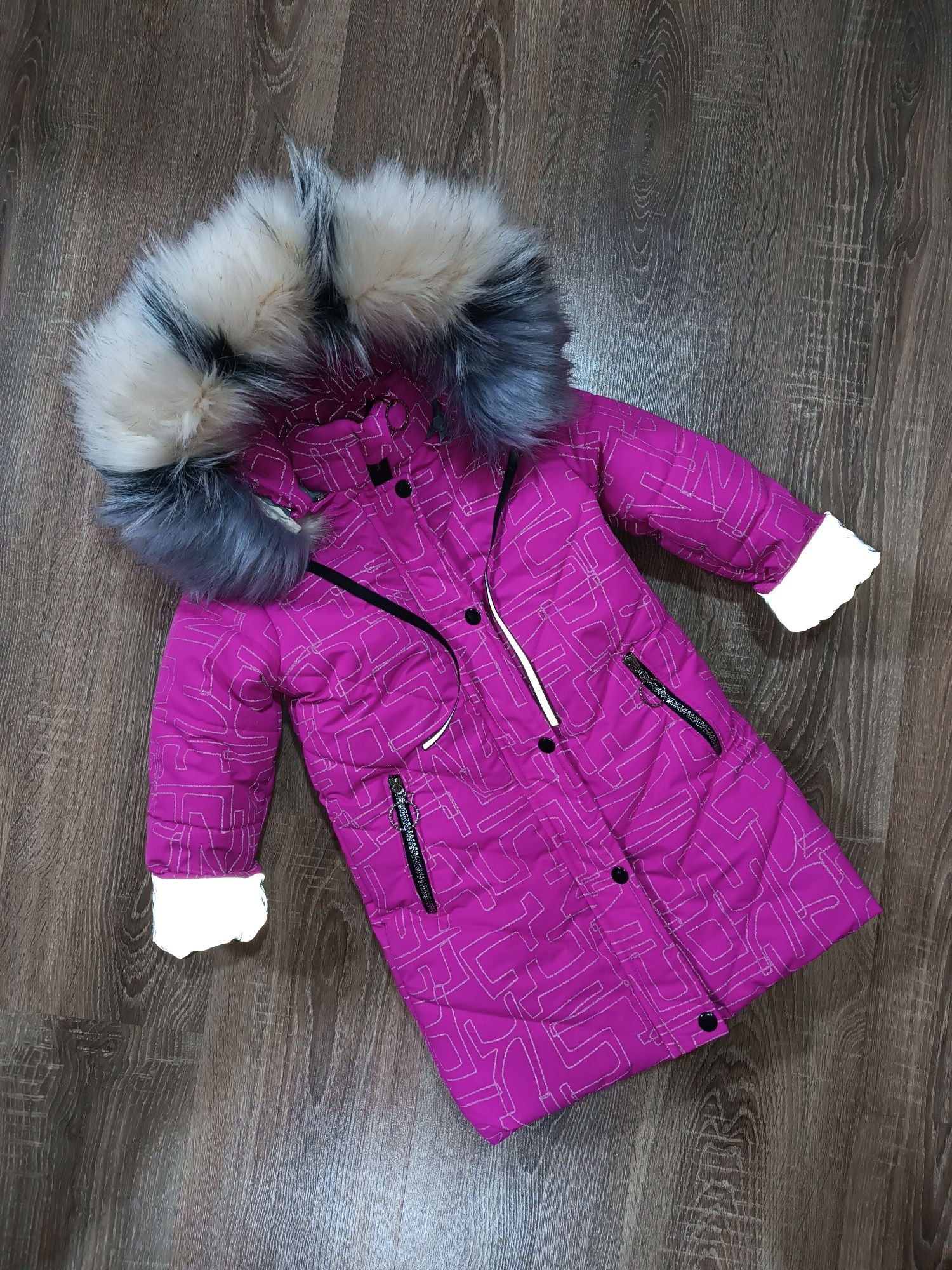 Пальто зимове для дівчат р 104-146