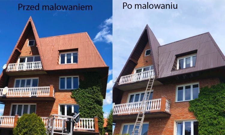 Malowanie dachu, mycie dachów