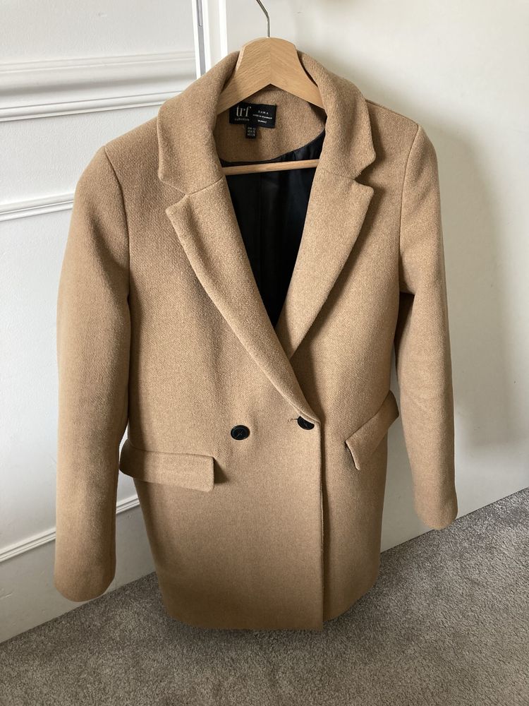 Płaszcz ZARA TRF / Camel / Rozmiar 34 / XS
