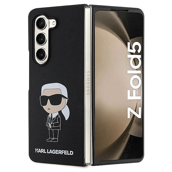 Etui Karl Lagerfeld Silicone Ikonik do Samsung Galaxy Z Fold 5 - czarn