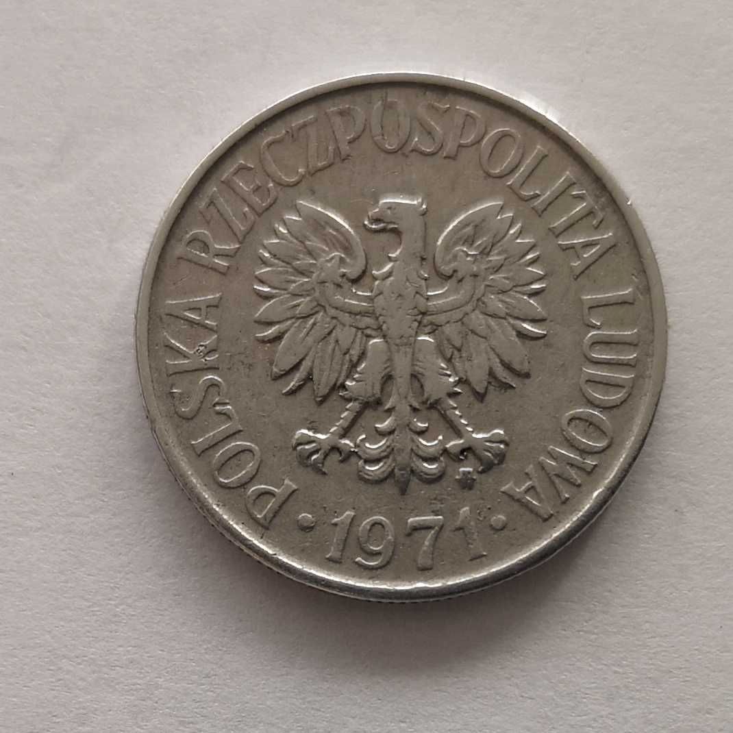 Moneta PRL 50 groszy 1971r.Al. Stan monety widoczny na zdjęciach.