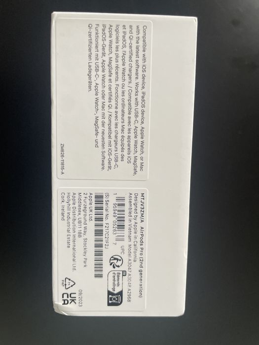 Apple AirPods Pro 2 gen MagSafe USB-C (MTJV3ZM/A)