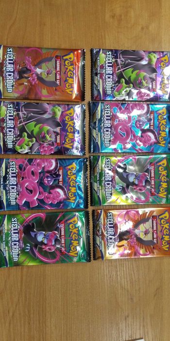 7 різних серій Бустерів карточки Pokemon, 67 карт без повторів