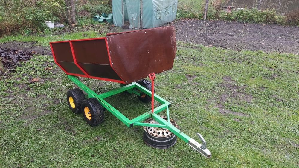 Traktorek kosiarka  quad przyczepka   w bdb stanie profesjonalna wywro