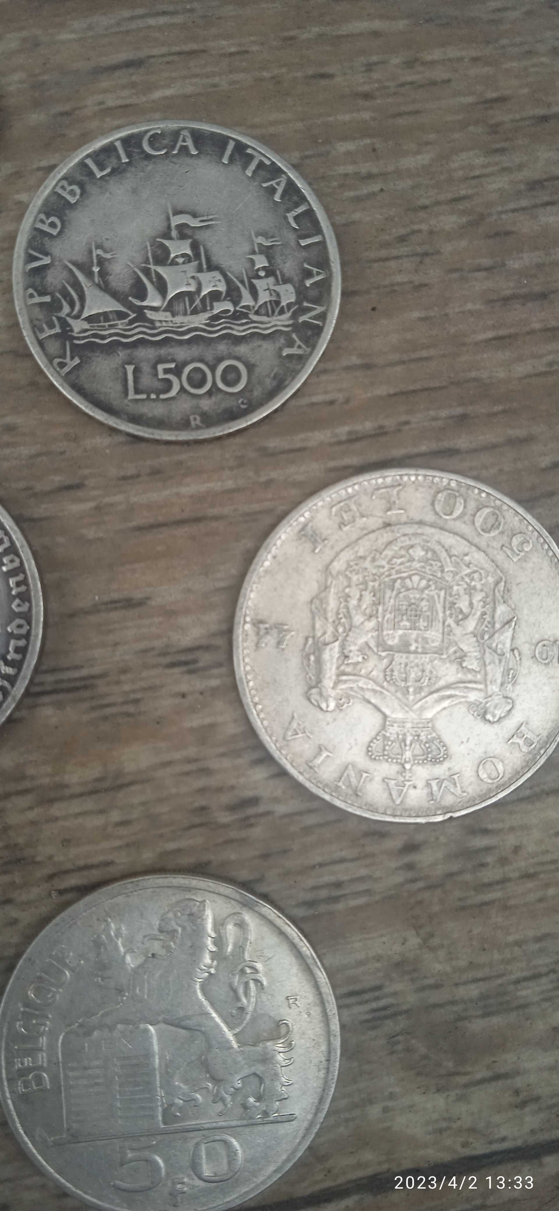 Срібні монети.Вага 75 грам