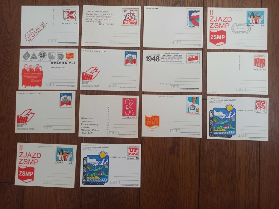 Kartki pocztowe - całostki - mieszanka nr 3 -  23 szt.