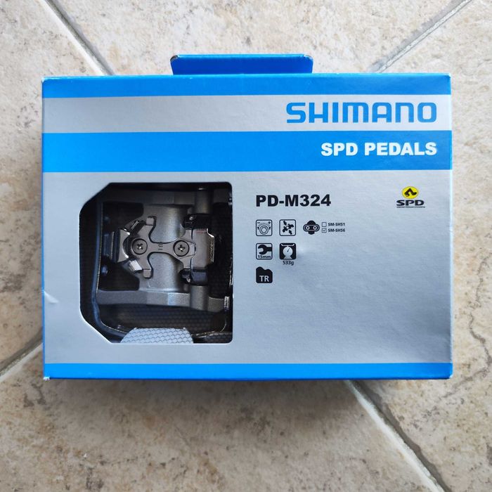 Pedais Shimano PD-M324 Misto SPD / Plataforma 1 par