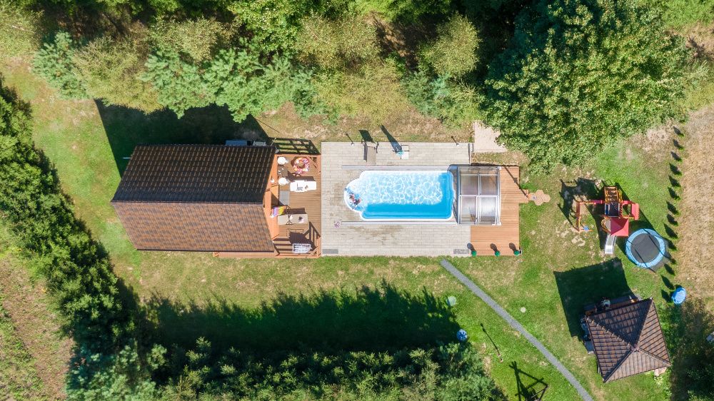 Domek letniskowy z basenem, klimatyzowany - Mazury - sezon 2025!