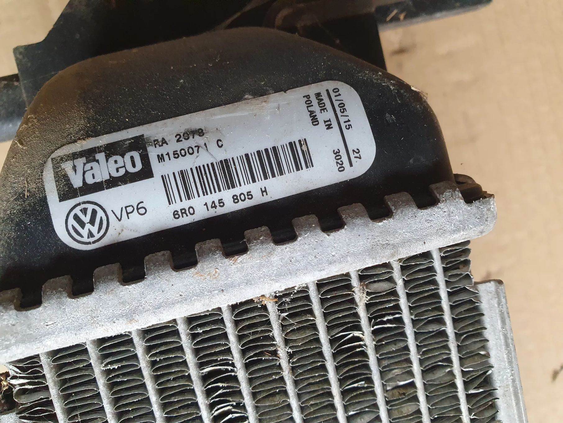 SKODA RAPID FABIA 3 III 1.2 TSI CHŁODNICA POWIETRZA INTERCOOLER 6R0145805H
