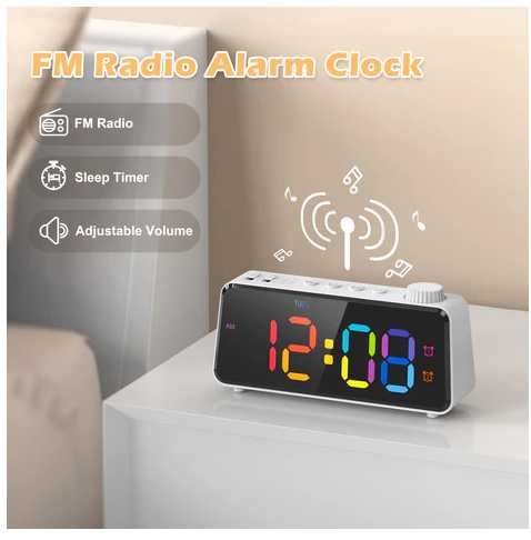 Radiobudzik Cyfrowy Zegarek Budzik Timer LED