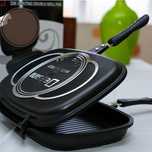 Двойная сковорода-гриль Double Grill Pan 32 см/ Сковородка подвійна