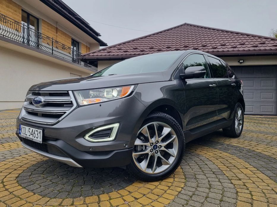 Ford Edge 2.0 TURBO 250 Koni 4x4 Panorama Kamery Skóry Serwis w ASO Mały przebie