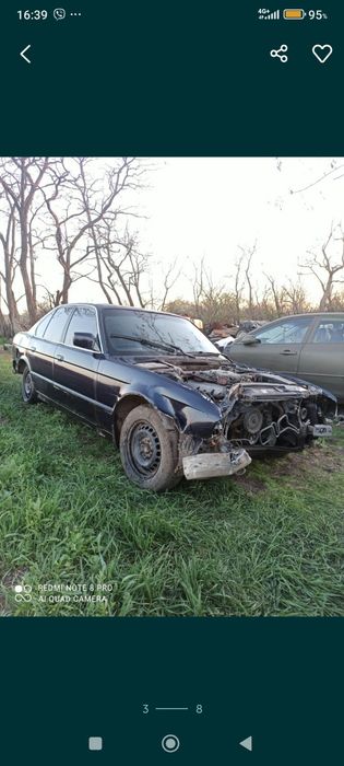 Разборка Е34 БМВ BMW запчасти шрот детали 520 i M20B20 2.0 л бензин