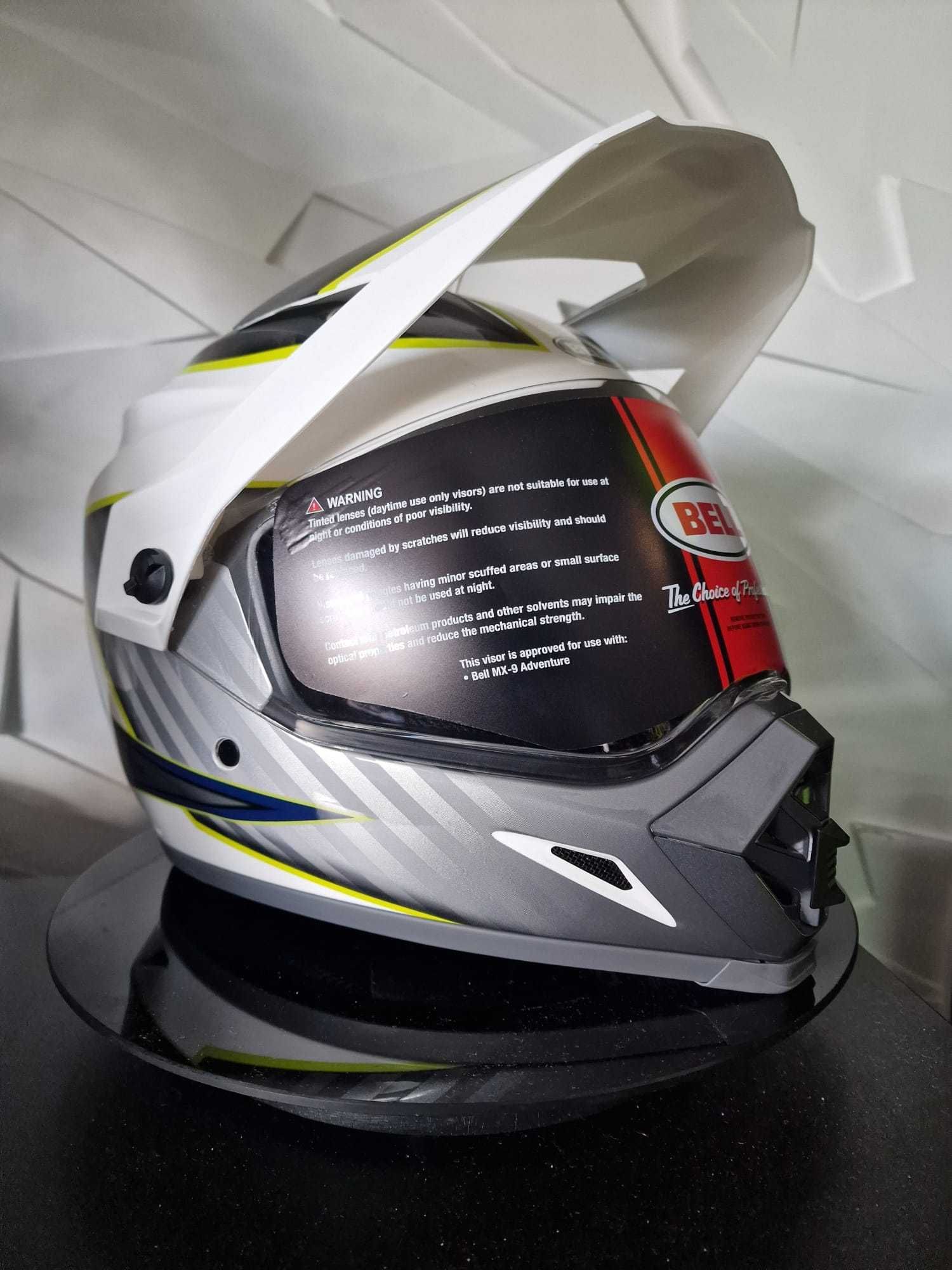 Kask BELL MX-9 Adventure MIPS Dalton White/Yellow 'XL sklep, GRATISY
