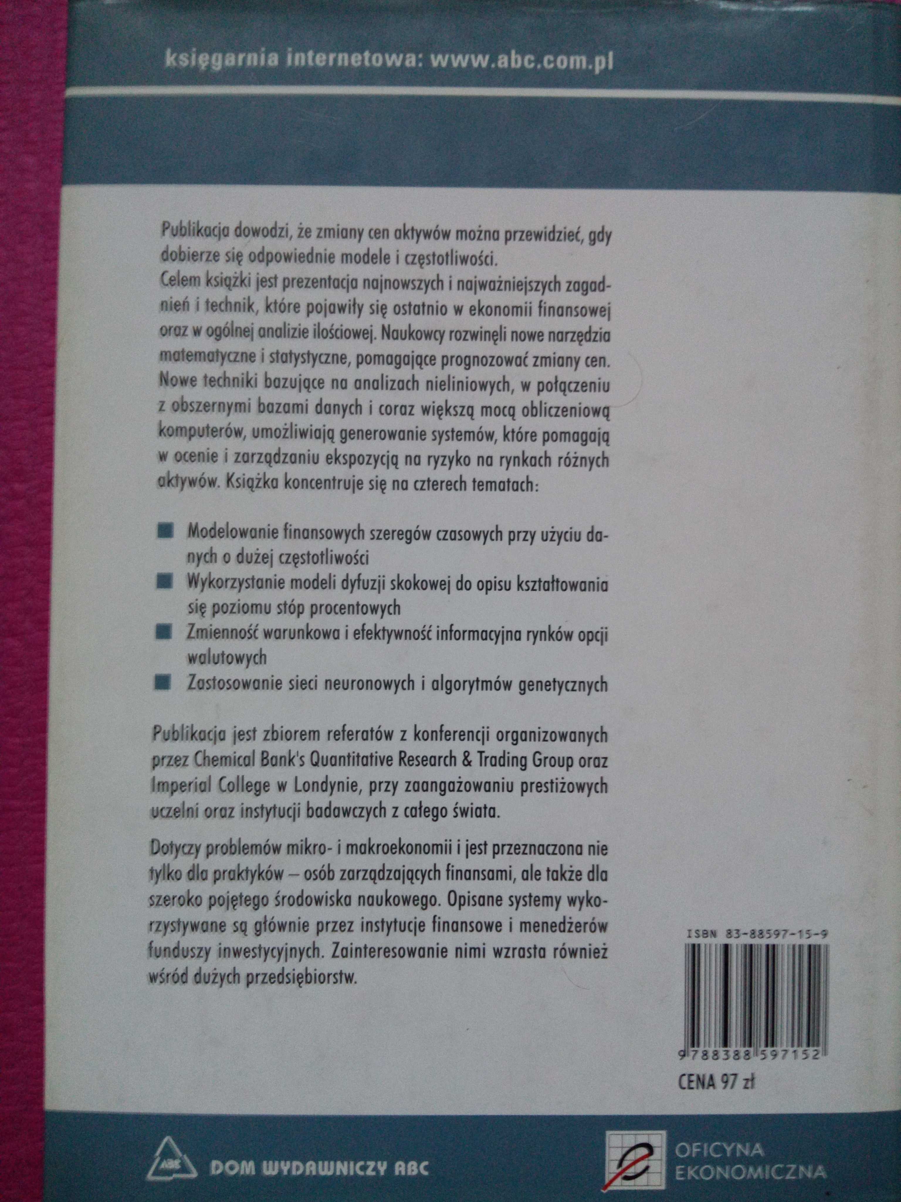 Prognozowanie rynków finansowych.