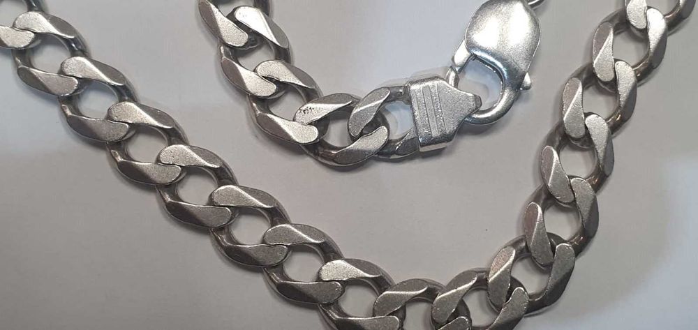 Srebrny łańcuszek 925 59,10 g. 55 cm - Madej Gorlice Mickiewicza -