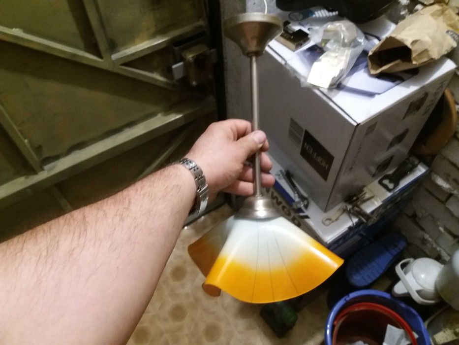 Żyrandol klasyczny pomarańczowy