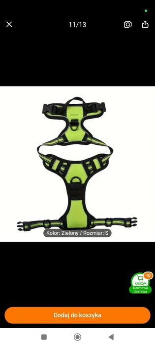 Szelki dla psa bezuciskowe Guard S