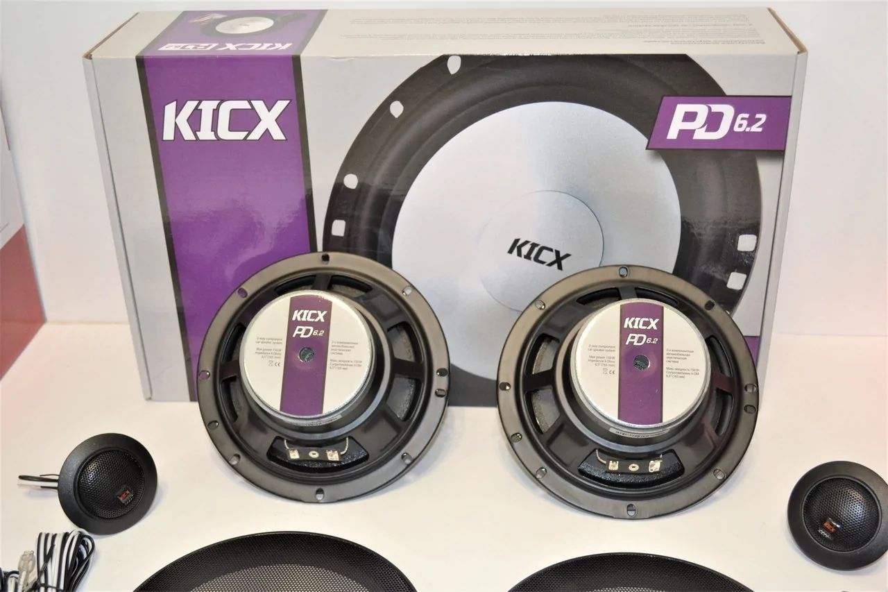 Автоакустика Kicx PD 6.2 колонки/динаміки/динамики 16см в машину/авто