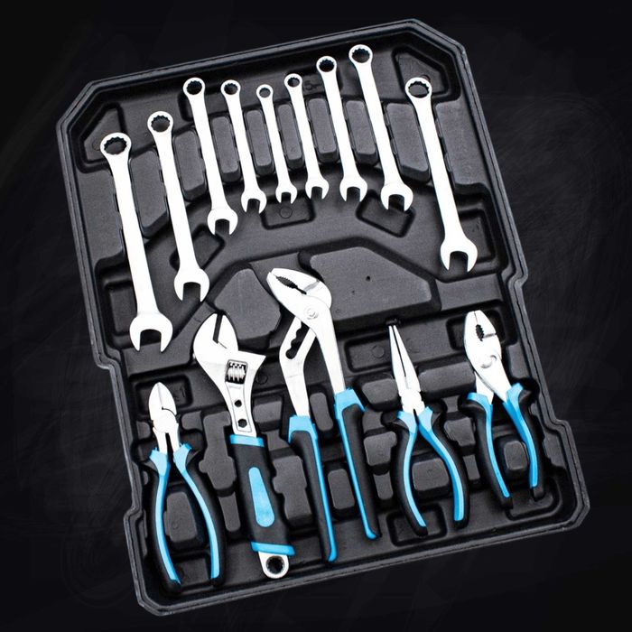 zestaw narzędzi warsztatowych 1200 elementów Nasadki Klucze Bity