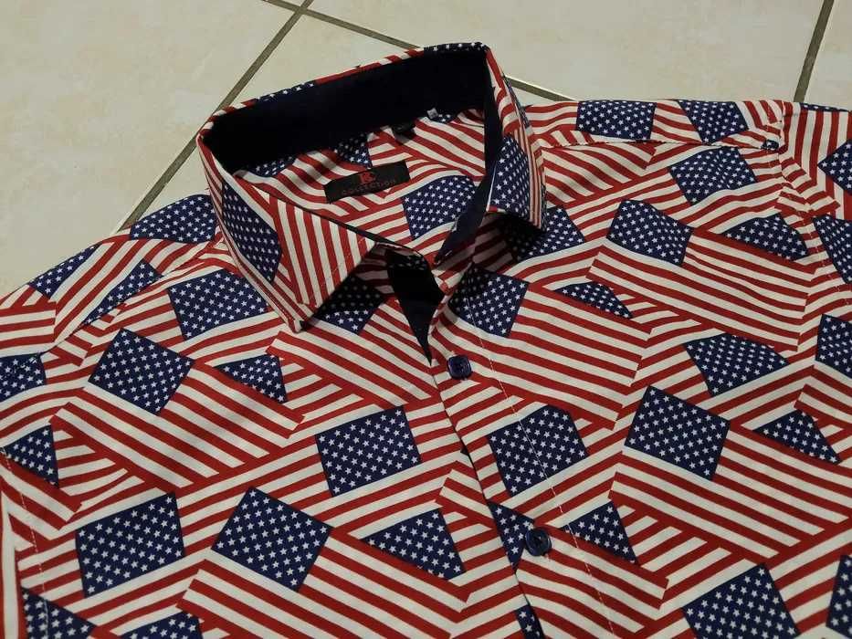 BC COLLECTION USA - NOWA! Koszula Męska krótki rękaw rozmiar M