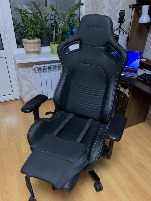 Кресло геймерське ігрове крісло Hator arc Phantom Black