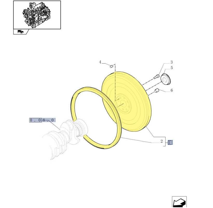 Oryginalne koło zamachowe Case, New Holland, Steyr 8730.0082 OEM CNH