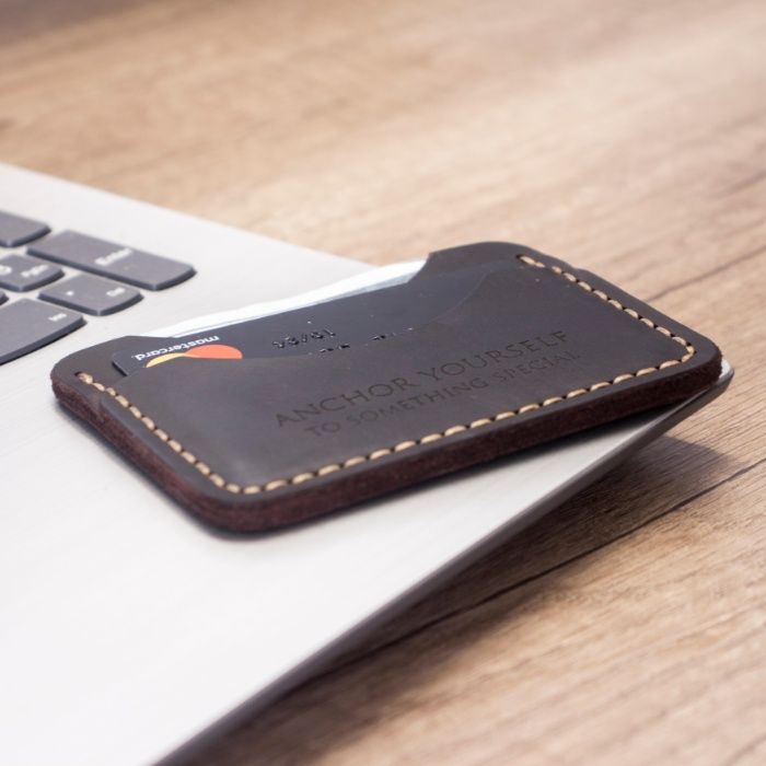 Кардхолдер - Італійська шкіра (картхолдер, візитниця, міні гаманець)