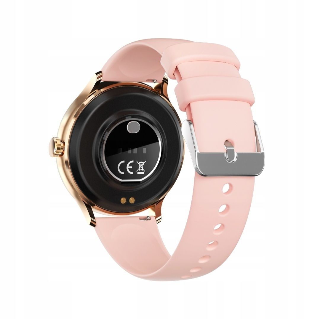 Nowy Smartwatch damski zegarek rozmowy pl tętno asystent Google