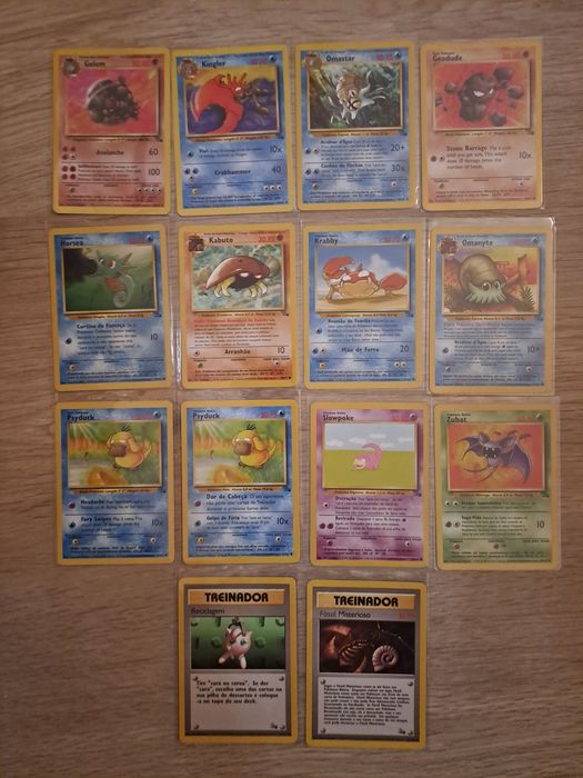 Lote pokemon  TCG Fossil
