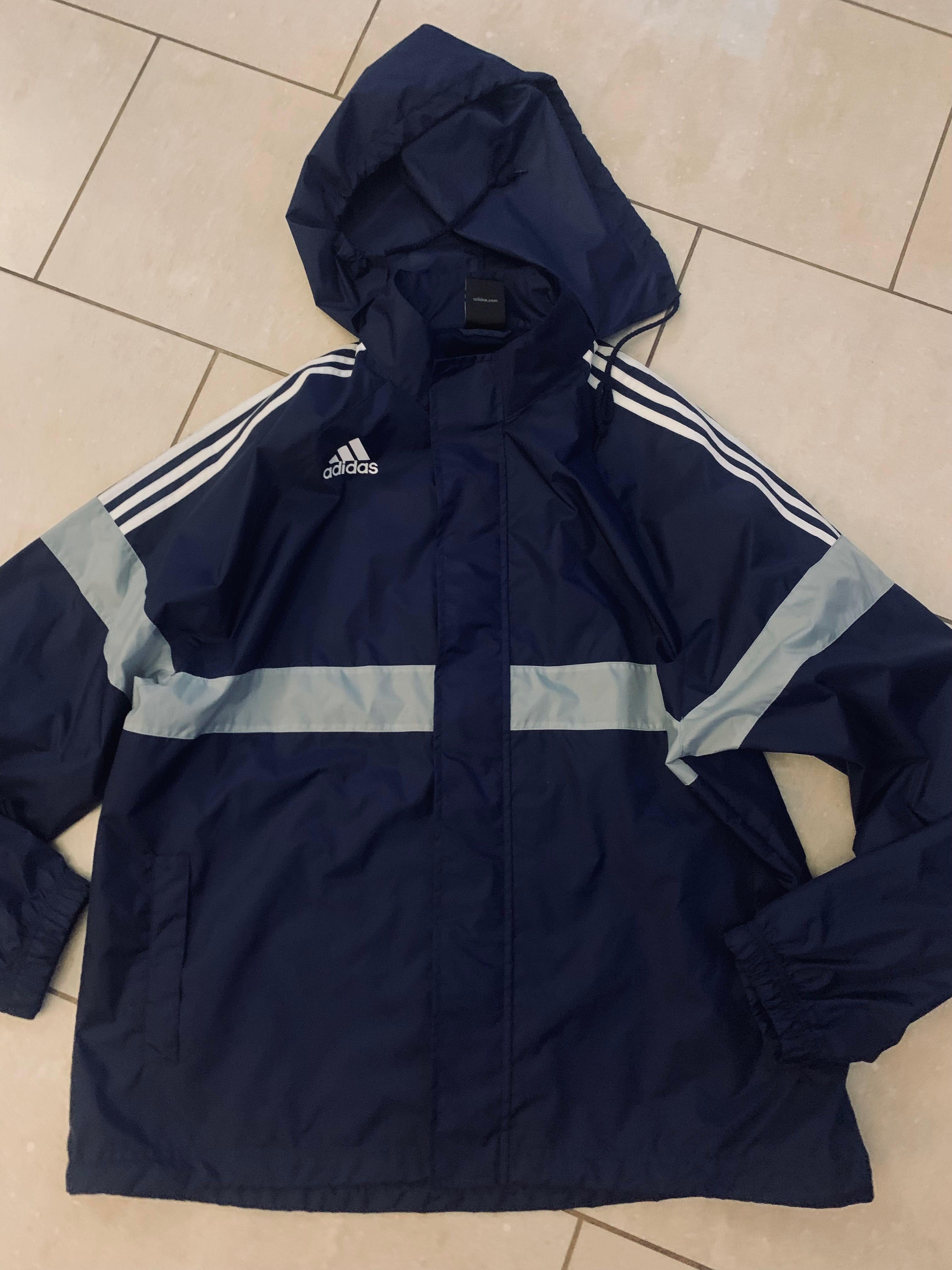 Adidas kurtka wiatrówka męska XL/XXL extra stan jak nowa kaptur