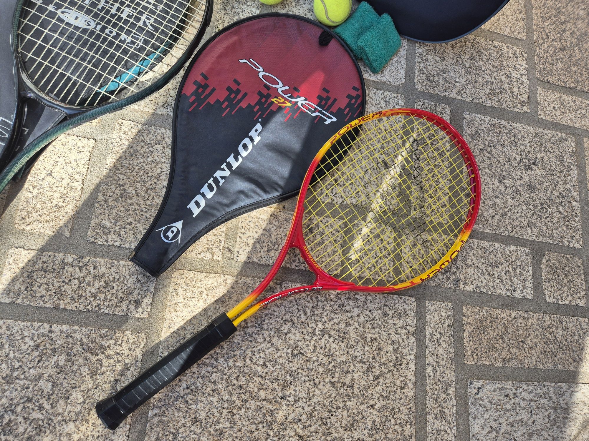 Conjunto tenis (raquetes, saco, bolas)