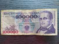 Oferuję kolekcjonerski banknot PRL 100000 zł w idealnym stanie! Okazja