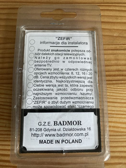 Łącznik antenowy RTV