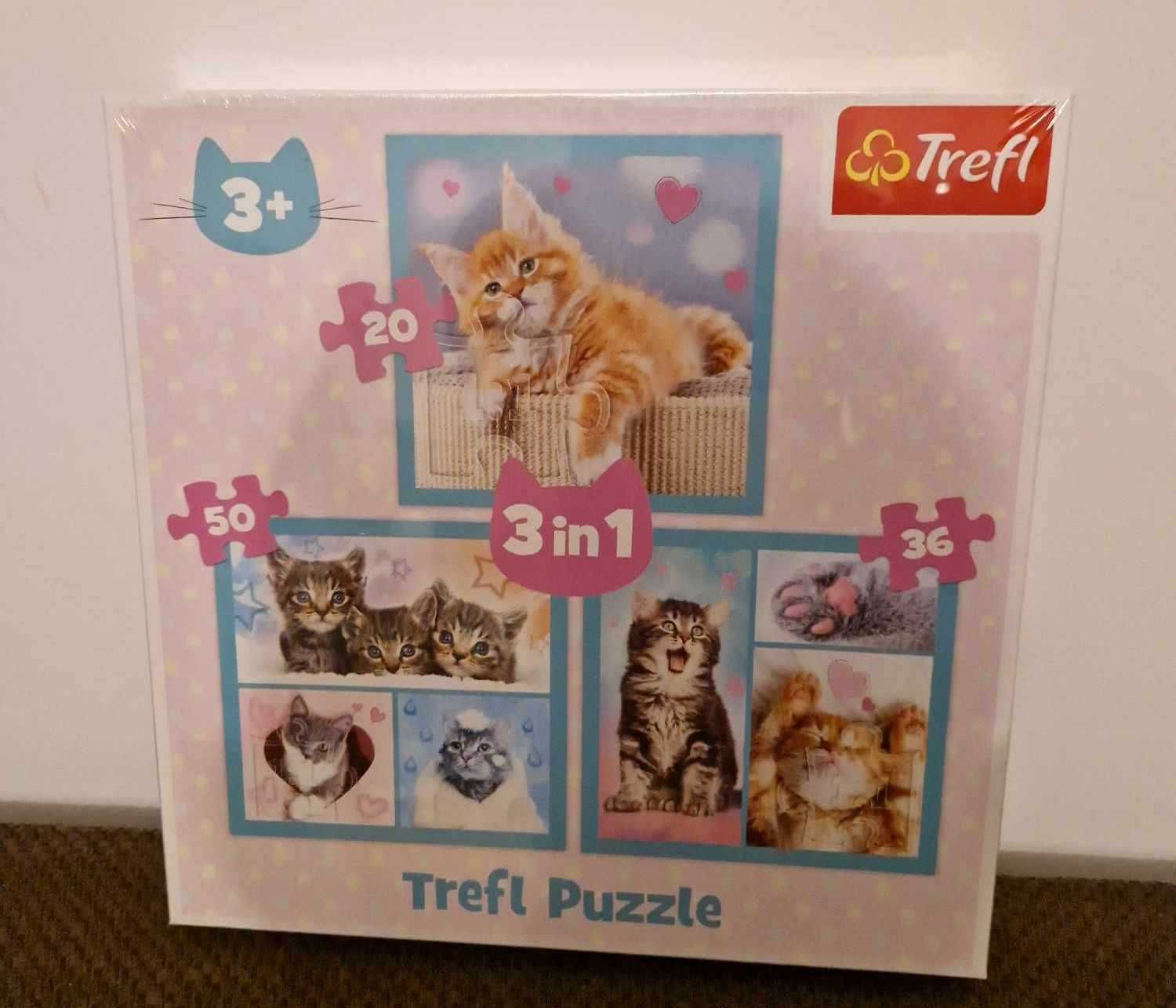 Puzzle kotki 3+ 3 in 1