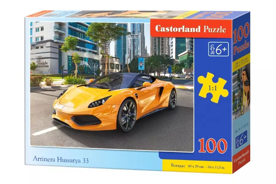Puzzle 100 elementów. Arrinera Hussarya 33. Castorland. Nowy Produkt