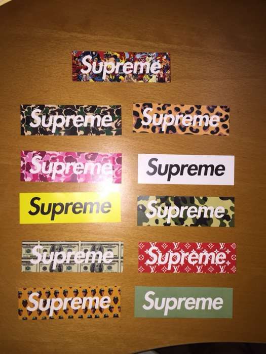 Supreme autocolantes SUPREME Edição Limitada