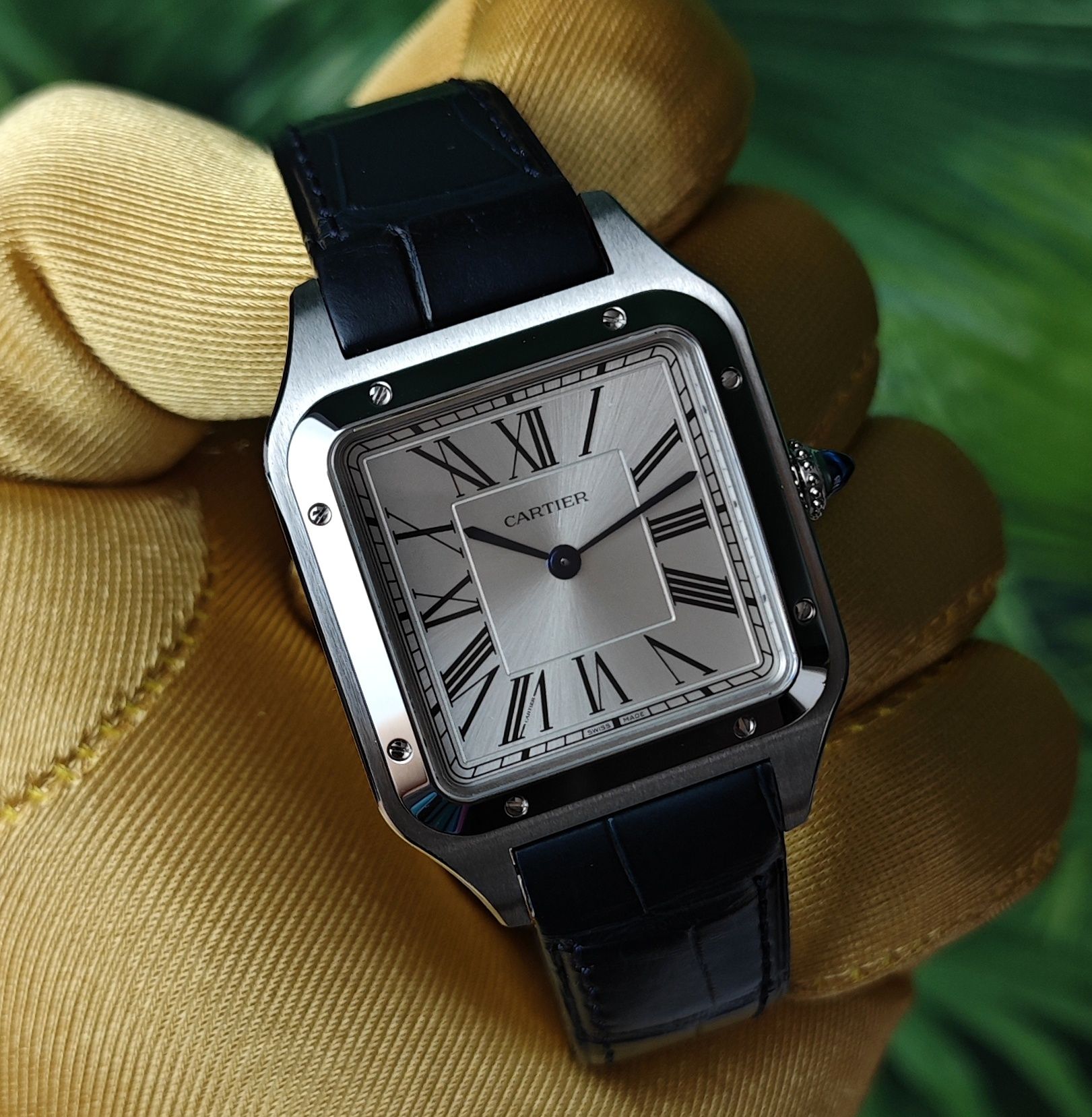 Nowy Cartier Santos Dumont Full Set L WSAA0022 zegarek męski damski ¡