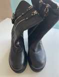 Botas pretas cano médio, marca italiana, Barachini, 39