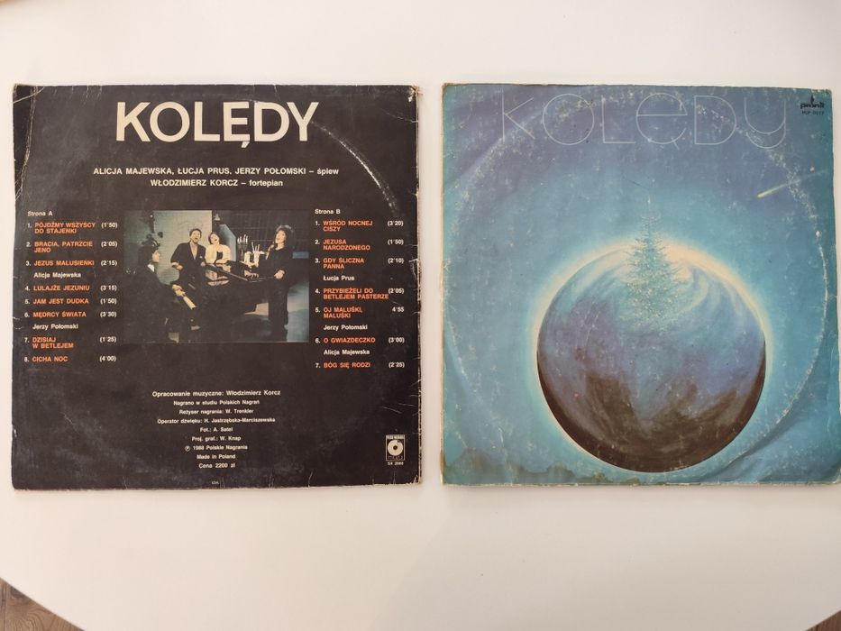 WINYLE kolędy - Zestaw dwóch płyt winylowych z kolędami