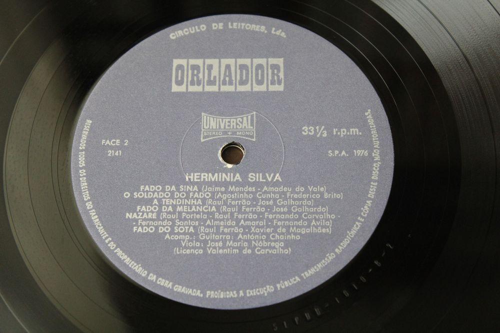 LP "Os Maiores Êxitos de Hermínia Silva" - Hermínia Silva, disco vinil