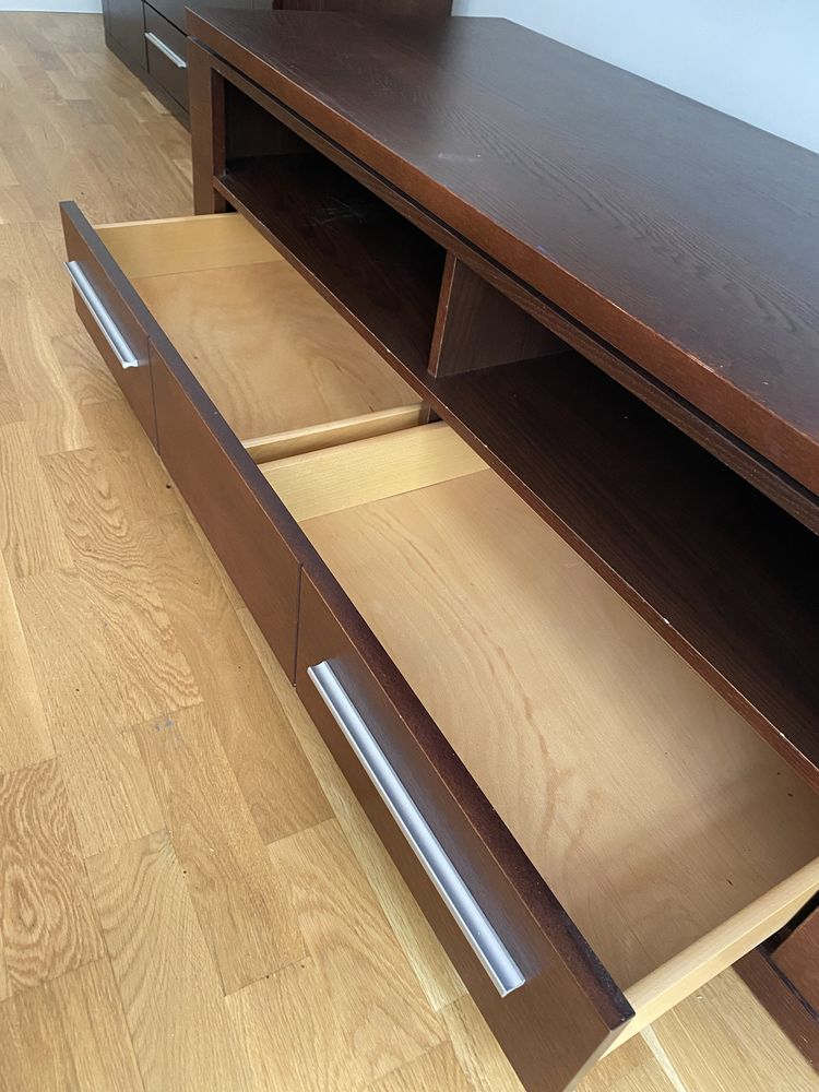 Szafka RTV KLER drewno nie sklejka 135x55x43